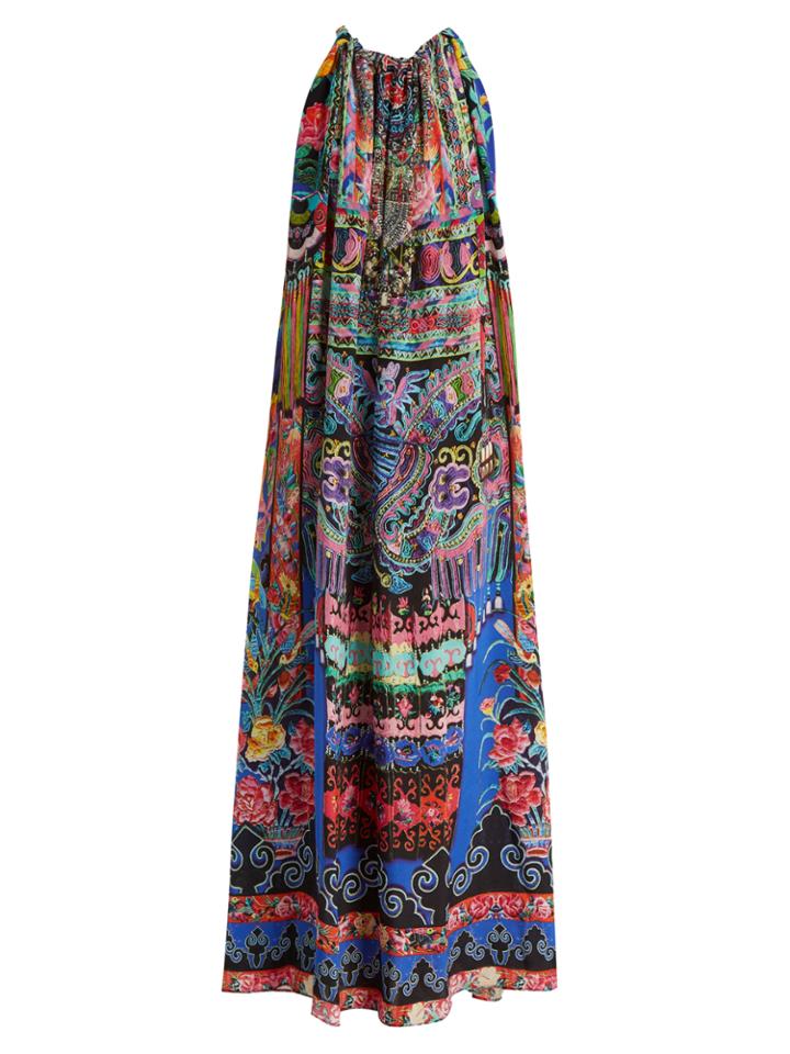Camilla Pretty Precession-print Silk Dress