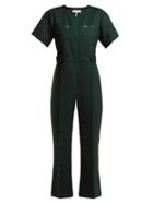Matchesfashion.com Sea - Tradition Technical Fabric Jumpsuit - Womens - Dark Green