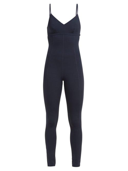 Matchesfashion.com The Upside - Retro Side Stripe Jumpsuit - Womens - Blue White