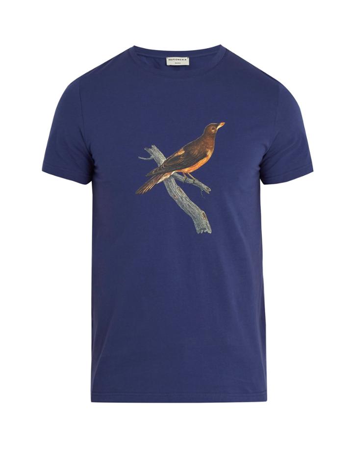 Éditions M.r Bird-print Cotton T-shirt
