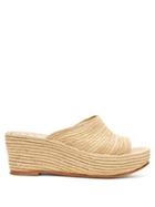 Matchesfashion.com Carrie Forbes - Karim Raffia Flatform Sandals - Womens - Cream