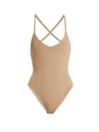 Matchesfashion.com Dos Gardenias - Darkstart Swimsuit - Womens - Nude