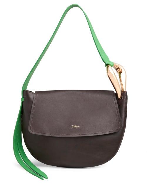Matchesfashion.com Chlo - Kiss Medium Leather Shoulder Bag - Womens - Brown Multi