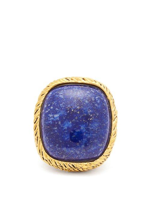 Matchesfashion.com Aurlie Bidermann - Gold Plated Miki Ring - Womens - Blue