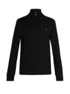 Matchesfashion.com Polo Ralph Lauren - Logo Embroidered Cotton Sweater - Mens - Black