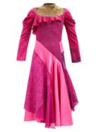 Matchesfashion.com Marine Serre - Asymmetric Upcycled Silk-satin Dress - Womens - Fuchsia
