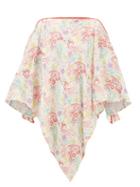 Etro - Cutout-shoulder Paisley-print Poncho - Womens - White Multi