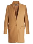 Matchesfashion.com Stella Mccartney - Bryce Single Breasted Wool Blend Coat - Womens - Camel