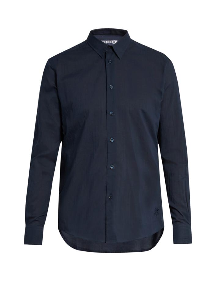 Vilebrequin Caracal Button-cuff Cotton-voile Shirt