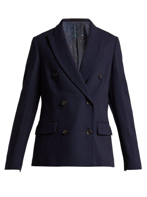 Matchesfashion.com Golden Goose Deluxe Brand - Misam Double Breasted Tailored Jacket - Womens - Navy