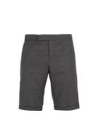 Thom Browne Striped Seam Wool-twill Shorts