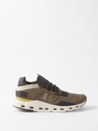 On - Cloudnova Recycled-fibre Running Trainers - Mens - Khaki