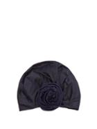 Matchesfashion.com Julia Clancey - Edith Reversible Silk Turban Hat - Womens - Navy