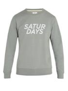 Saturdays Nyc Bowery Printed Cotton Sweatshirt