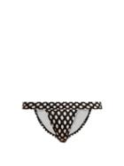 Matchesfashion.com Norma Kamali - 17 Banded Polka Dot Bikini Briefs - Womens - Black Multi
