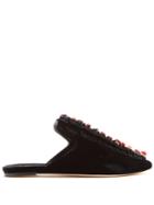 Sanayi 313 Cartellate Velvet Slipper Shoes