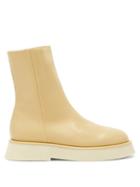 Wandler - Rosa Leather Boots - Womens - Beige