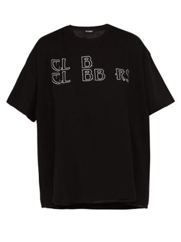 Matchesfashion.com Raf Simons - Clubbers Print Double Layer T Shirt - Mens - Black