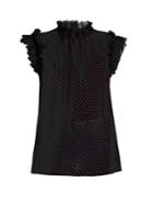 Dolce & Gabbana Polka-dot Print Silk-georgette Top