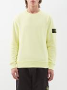 Stone Island - Logo-patch Cotton-jersey Sweatshirt - Mens - Lemon