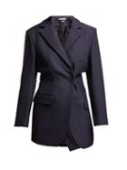 Matchesfashion.com Jacquemus - Veste De Costume Single Breasted Wool Blazer - Womens - Navy