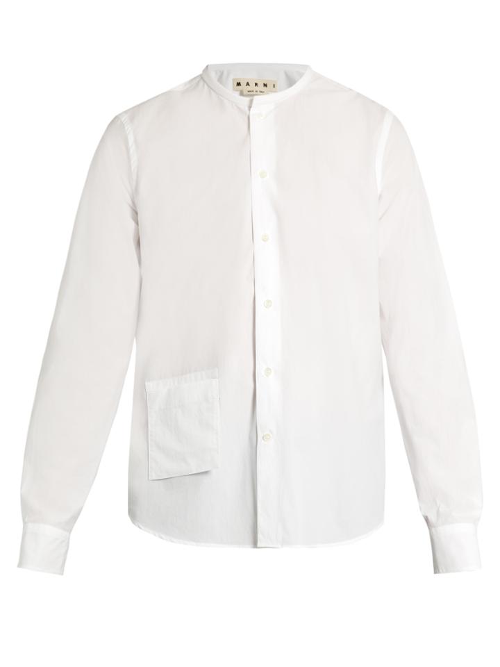 Marni Pocket-front Cotton-poplin Shirt