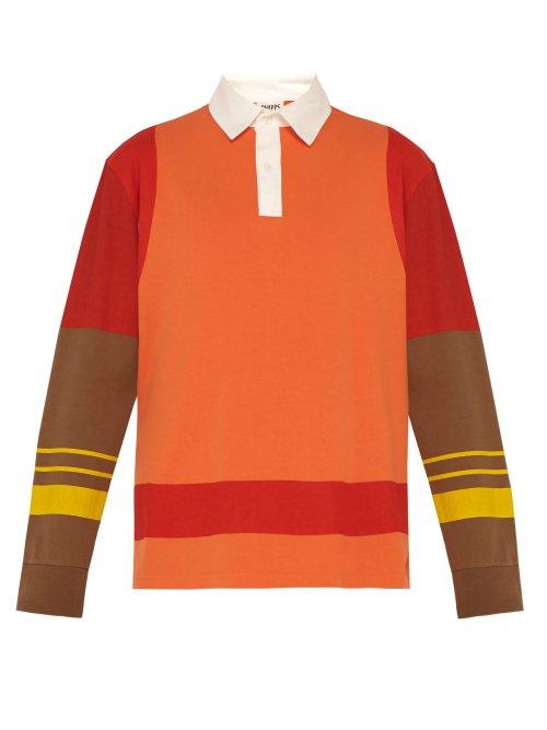 Matchesfashion.com Phipps - Colour Block Cotton Rugby Shirt - Mens - Orange