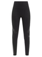 Matchesfashion.com Adidas By Stella Mccartney - Supportcore High-rise Recycled-fibre Leggings - Womens - Black