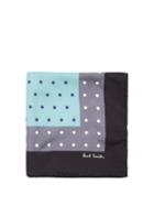 Matchesfashion.com Paul Smith - Polka Dot Print Silk Pocket Square - Mens - Blue Multi