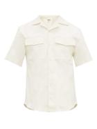 Matchesfashion.com Phipps - Cuban Collar Cotton Gabardine Shirt - Mens - Cream