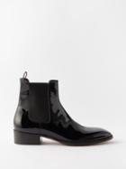 Tom Ford - Hainaut Patent-leather Chelsea Boots - Mens - Black