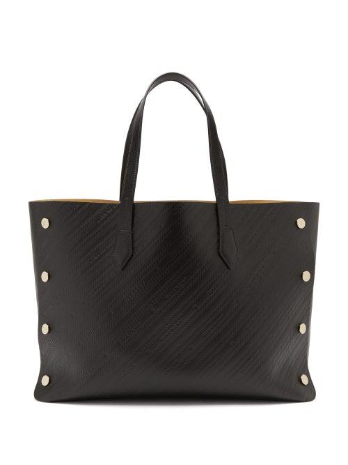 Matchesfashion.com Givenchy - Bond Medium Logo Debossed Leather Tote Bag - Womens - Black