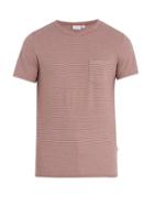 Matchesfashion.com Onia - Chad Striped Linen Blend T Shirt - Mens - Red Multi