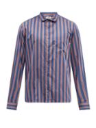 Ymc - Striped Cotton-poplin Shirt - Mens - Multi