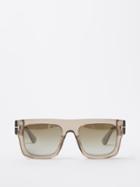 Tom Ford Eyewear - Fausto D-frame Acetate Sunglasses - Mens - Light Brown