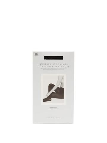 Ladies Lingerie Swedish Stockings - Lia 100-denier Tights - Womens - Black