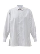 Charvet - Checked Cotton-poplin Shirt - Womens - Pink Print