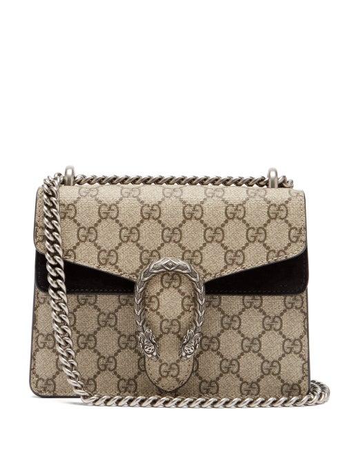 Gucci - Dionysus Mini Gg Supreme Canvas Shoulder Bag - Womens - Grey Multi
