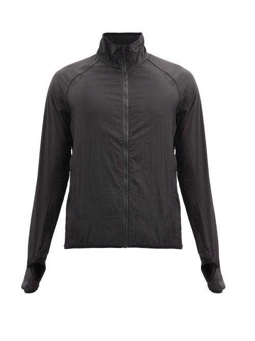 Matchesfashion.com Satisfy - Zipped-pocket Technical Shell Running Jacket - Mens - Black