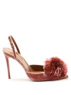 Aquazzura Powder Puff Velvet Pumps