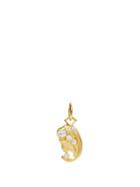 Matchesfashion.com Jade Trau - Virgo Diamond & 18kt Gold Zodiac Charm - Womens - Yellow Gold