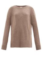 Matchesfashion.com The Row - Braulia Cashmere Sweater - Womens - Light Brown