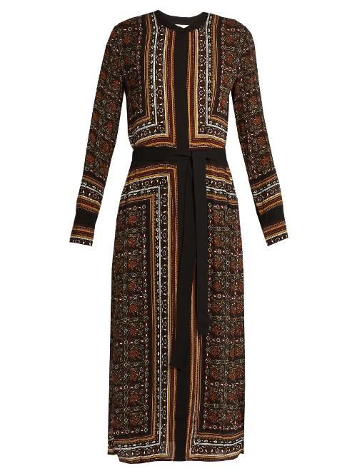 A.l.c. Isaacs Scarf-print Silk Dress