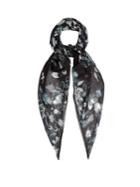Alexander Mcqueen Skull And Floral-print Silk Scarf