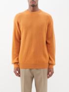Giuliva Heritage - Luciano Ribbed-cashmere Sweater - Mens - Orange