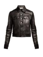 Matchesfashion.com Saint Laurent - Leather Jacket - Womens - Black