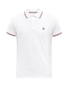 Matchesfashion.com Moncler - Logo Patch Cotton-piqu Polo Shirt - Mens - White