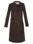 Golden Goose Deluxe Brand High-neck Suede Trench Coat