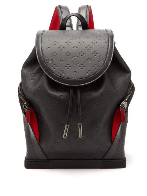 Matchesfashion.com Christian Louboutin - Explorafunk Logo Debossed Backpack - Mens - Black