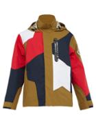 Matchesfashion.com 2 Moncler 1952 - Patchwork Hooded Jacket - Mens - Brown Multi